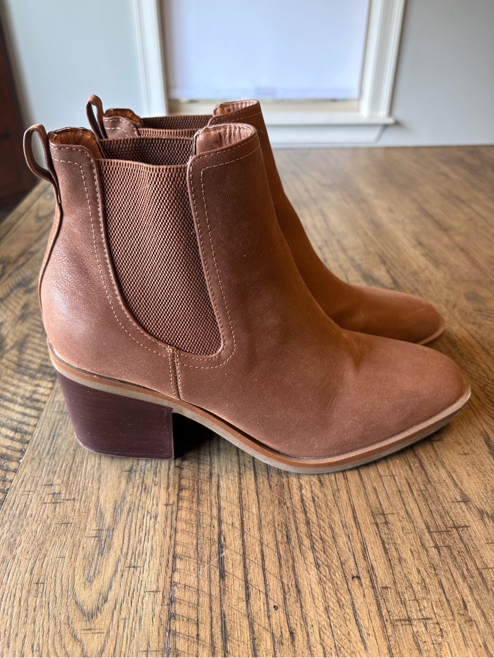 MIA Tan Chelsea Ankle Booties